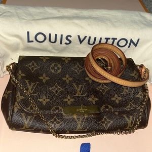 Louis Vuitton Brown Monogram Canvas Favorite MM Gold Hardware